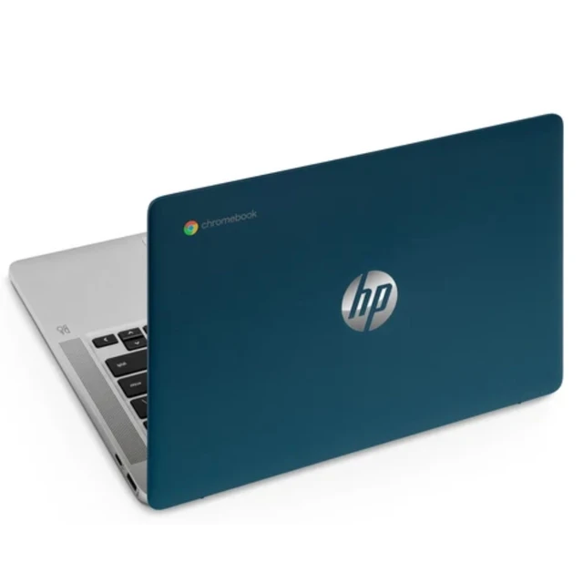 Alt view image 5 of 5 - HP Chromebook 14a-na0023cl 14" FHD IPS Intel Celeron N4000 1.1 GHz 4GB RAM 64GB eMMC Intel UHD Graphics 600 ChromeOS, Moonlight Blue, Minor Scratches and Dents - 1G128UA-V010