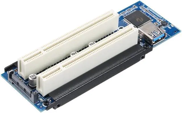 Alt view image 3 of 6 - Adapter Card PCI-E to Dual PCI Slot Expansion Card Support Capture Card/Golden Tax Card/Sound Card