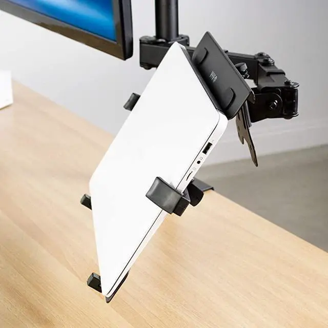 Alt view image 7 of 7 - Universal Adjustable 10 to 156 inch Laptop Mount Holder for VESA Compatible Monitor Arms Notebook Tray StandLAP3