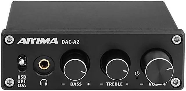 Alt view image 2 of 7 - DAC Headphone Amplifier DC5V HiFi 20 Digital Audio USB Decoder 24Bit 96KHz Input USBCoaxialOptical Input RCA Amp
