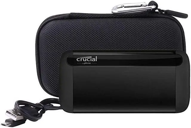 Alt view image 7 of 7 - Hard Carrying Case Case Compatible for Crucial 1TB/500GB X8 Portable SSD (Storage)