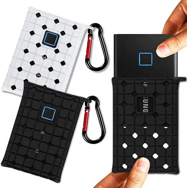 Main image of Travel Case for Samsung T7 Touch Portable SSD w/Hook, 2 Pc Samsung T7 Portable External Solid State Drives (500G 1T 2T) Protective Storage Silicone Case, Anti-Scratch, Shockproof, Ultra-Thin