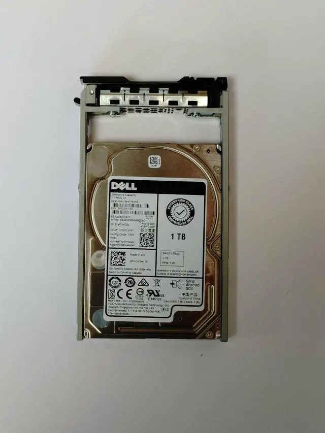 Main image of (NOT FOR HOME PC!) D4N7V Dell 1TB SAS 12G 7.2K SFF 512n HDD Seagate ST1000NX0473 0D4N7V W/ TRAY