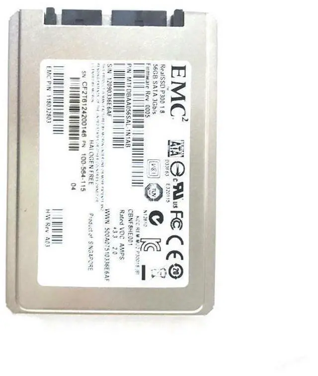Alt view image 5 of 7 - EMC RealSSD P300 1.8 56GB SATA 3GB/S 118032803 MTFDBAA056SAL-1N1AB 100-564-115