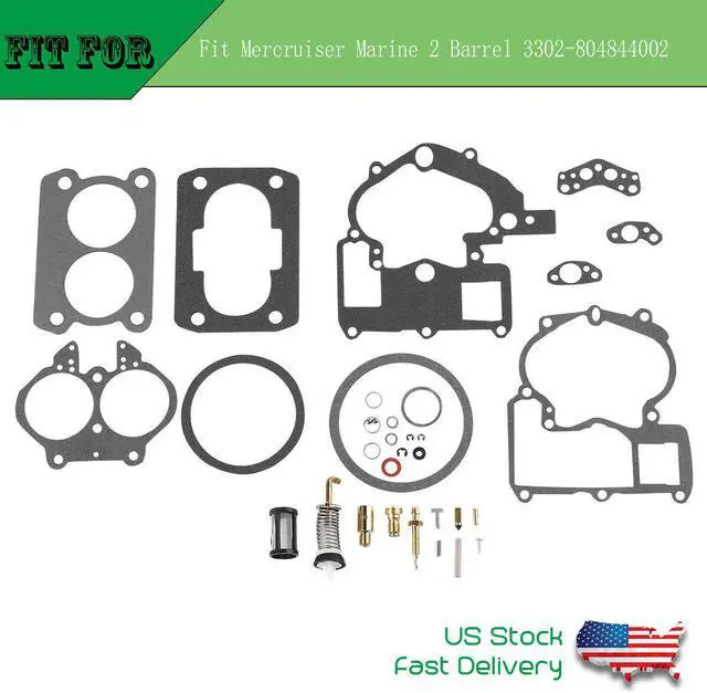 Main image of New Carburetor Rebuild Repair Kit fit Mercruiser Marine 2 Barrel 3302-804844002