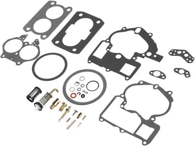 Alt view image 2 of 6 - New Carburetor Rebuild Repair Kit fit Mercruiser Marine 2 Barrel 3302-804844002