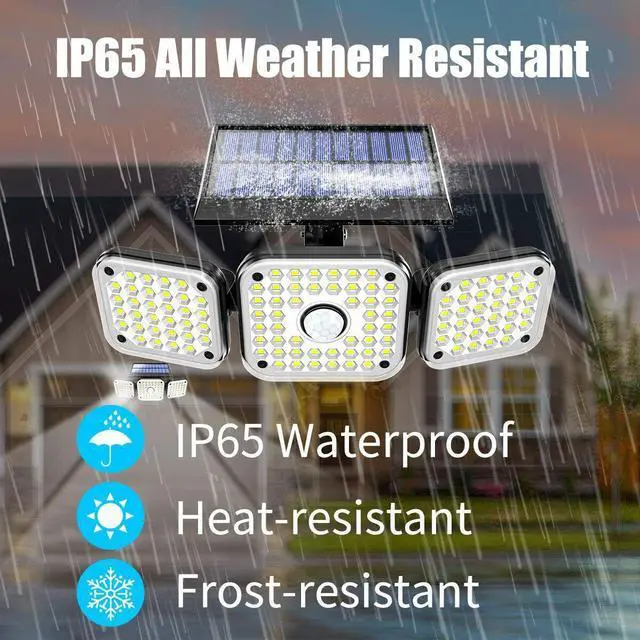 Alt view image 2 of 12 - 112 LED Solar Lamp Motion Sensor Wall Light Waterproof 3 Modes Garden Porch US