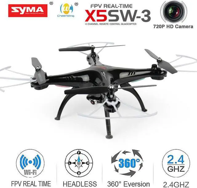 Main image of X5SW-V3 FPV RC Quadcopter Drone w/ HD 720P Camera 2.4G Drone RTF Adult Kids