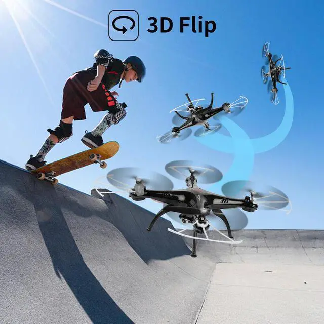 Alt view image 3 of 6 - X5SW-V3 FPV RC Quadcopter Drone w/ HD 720P Camera 2.4G Drone RTF Adult Kids