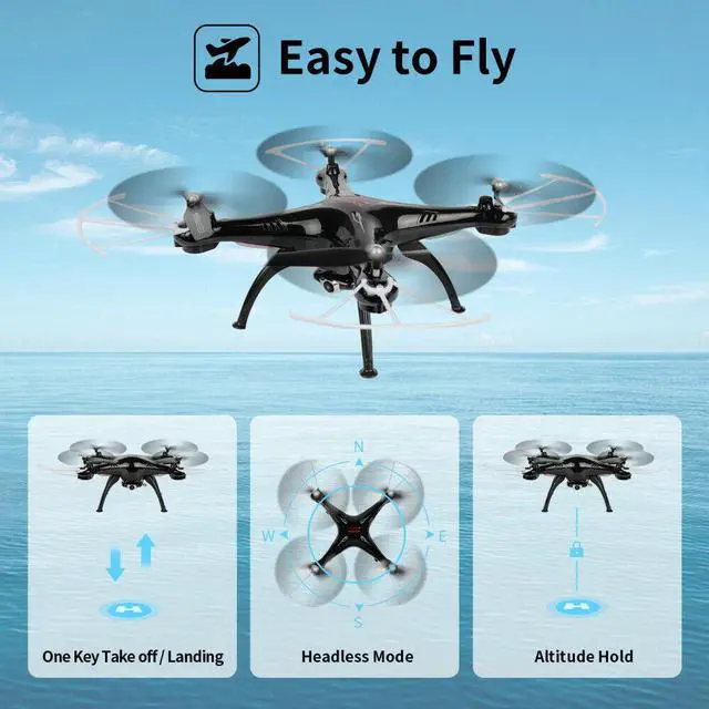 Alt view image 5 of 6 - X5SW-V3 FPV RC Quadcopter Drone w/ HD 720P Camera 2.4G Drone RTF Adult Kids