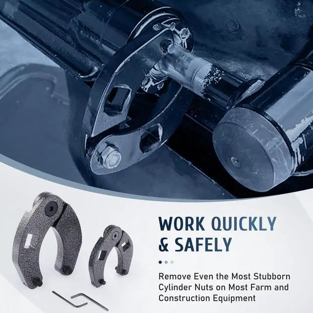 Alt view image 6 of 6 - Hydraulic Cylinder Tool Kit w Adjustable + Hex Wrenches 4 Pack