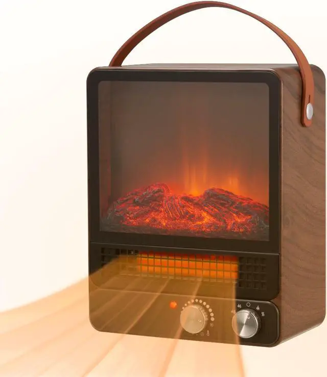 Main image of 1500W 3D Electric Fireplace Freestanding Heater Flame Stove