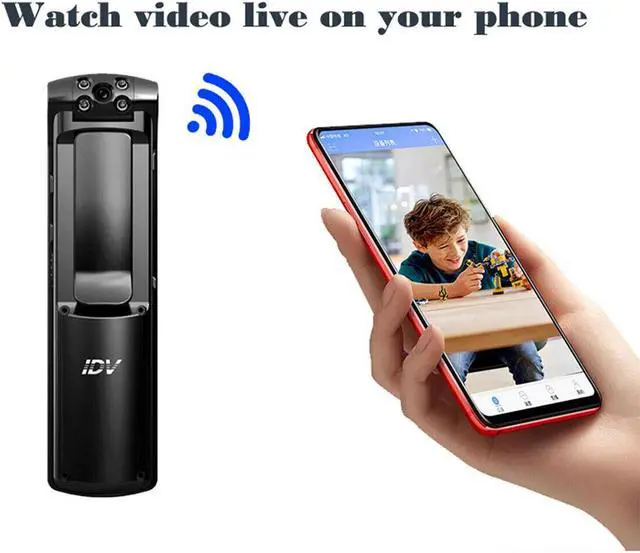 Alt view image 2 of 6 - NEW!!! 1080P HD WiFi Camcorder Mini Police Body Camera Video DVR IR Night Cam