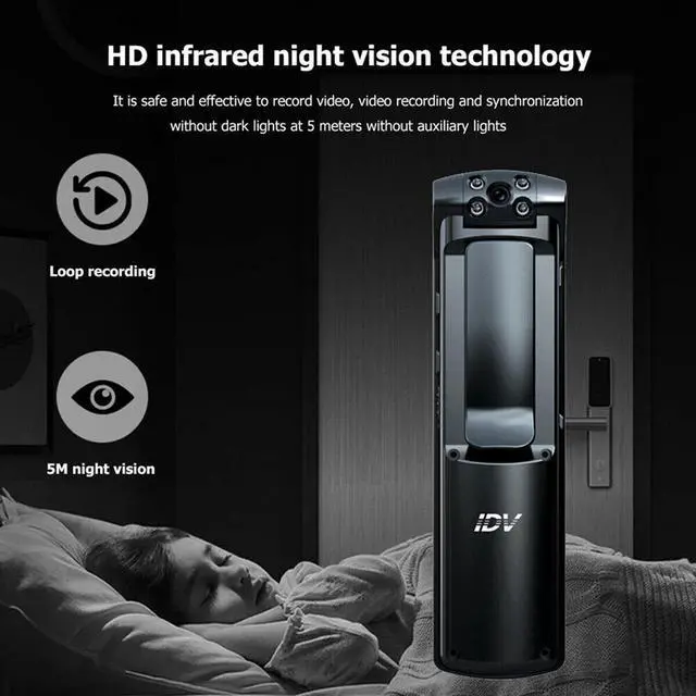Alt view image 6 of 6 - NEW!!! 1080P HD WiFi Camcorder Mini Police Body Camera Video DVR IR Night Cam