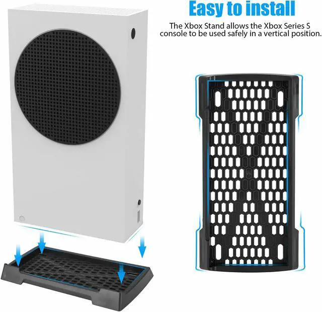 Alt view image 3 of 6 - Vertical Stand Dock Base Holder Cradle Cool Anti-Slip for Xbox Series S Console