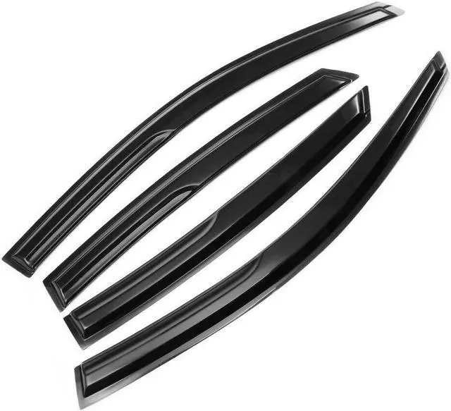 Alt view image 2 of 6 - For 2016-2020 Honda Civic Sedan 4pcs Smoke Window Sun Rain Visors Wind Defectors