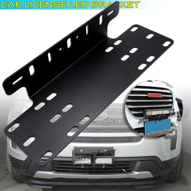 Main image of 1pc Front Rear Number License Plate Mount Bracket LED Off-Road Work Light Holder