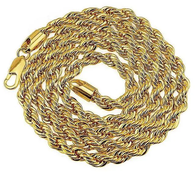Alt view image 4 of 4 - 18K Gold Plated Pendant 5mm 30" Chain Necklace-#8