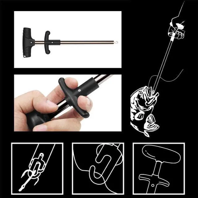 Alt view image 4 of 6 - Fish Hook REMOVER Puller Detacher T Handle Extractor Fishing Tackle Easy Tool US