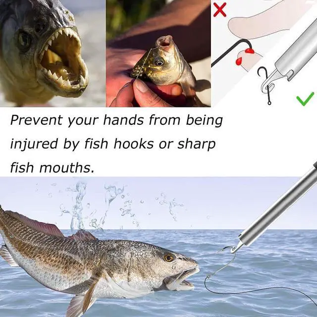 Alt view image 2 of 6 - Fish Hook REMOVER Puller Detacher T Handle Extractor Fishing Tackle Easy Tool US