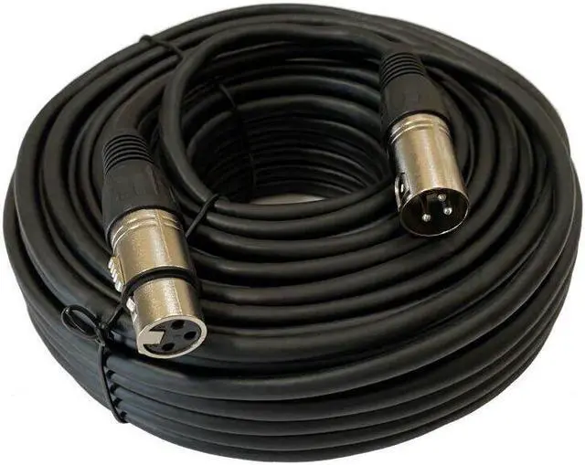 Alt view image 2 of 2 - 4x 25FT XLR PRO 3Pin Male to Female Mic Microphone Audio Balanced Shielded Cable