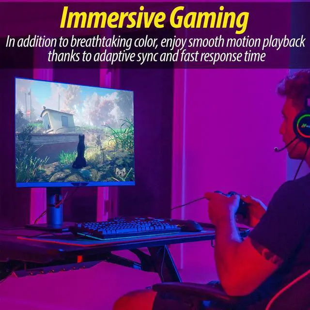 Alt view image 3 of 6 - 28" 4K Ultrawide IPS Monitor, 60Hz, 1 Billion Colors, 100% sRGB