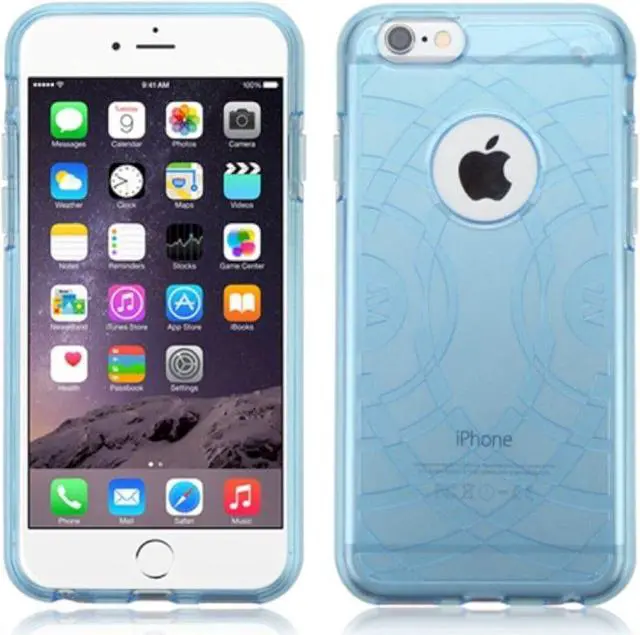 Main image of For iPhone 6 6s Plus 5.5 Soft Rubber TPU Clear Transparent Cover Case Blue