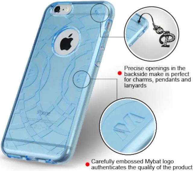 Alt view image 3 of 6 - For iPhone 6 6s Plus 5.5 Soft Rubber TPU Clear Transparent Cover Case Blue