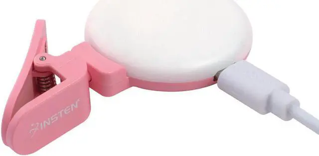 Alt view image 6 of 6 - 2 In LED Selfie Ring Light Circle Disc Clips for Cell Phone Laptop Camera, Pink