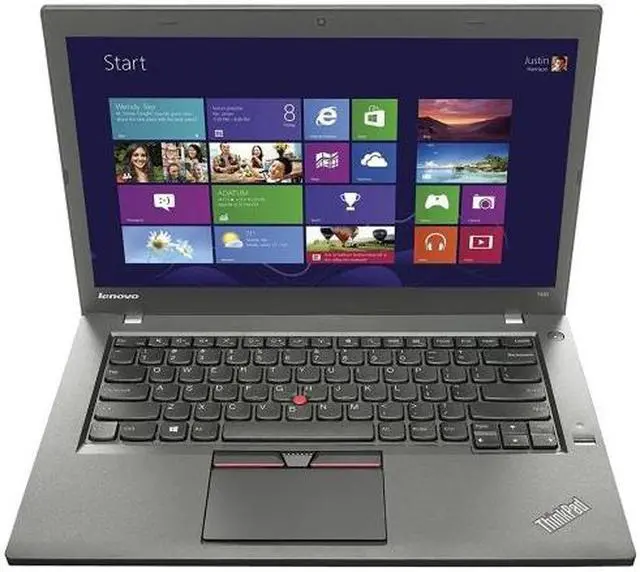 Main image of Lenovo ThinkPad T450 Core i5-4300U 1.90GHz 8GB 256GB SSD 14" Laptop Grade B