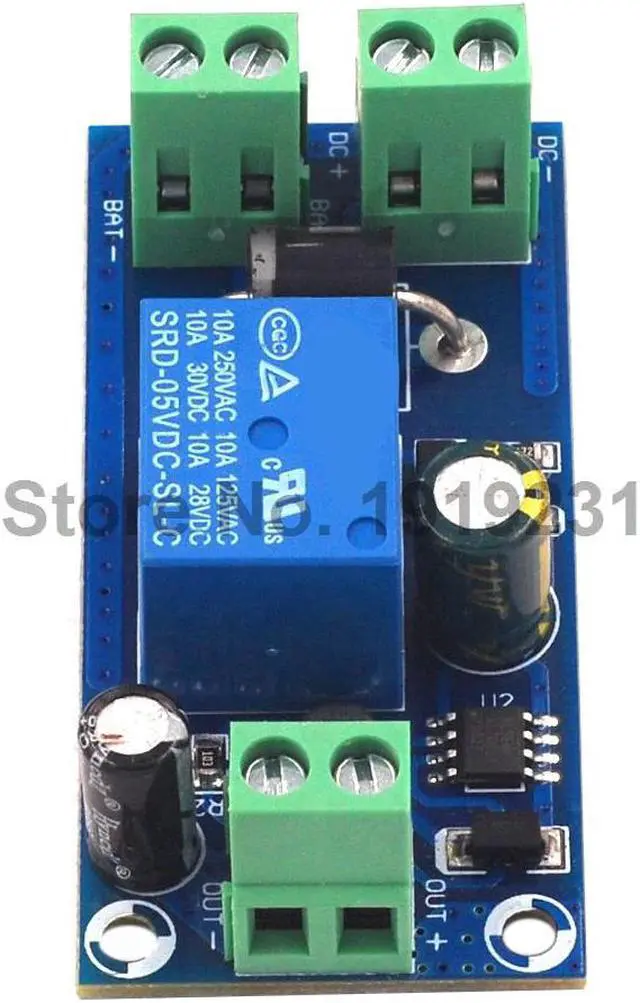Alt view image 2 of 5 - Power Supply 5V to 48V Board Relay Module Power-OFF Protection Module Automatic Switching Module UPS Emergency Cut-off Battery