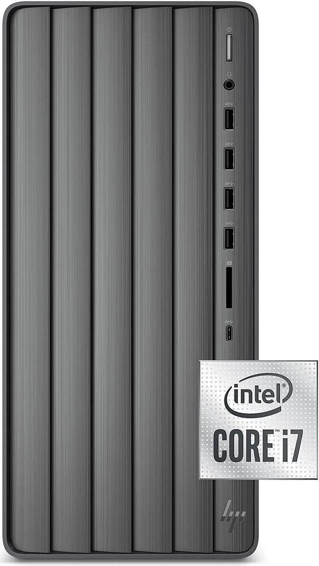 Main image of Hp Envy Desktop Computer, Intel Core I7-10700, 16 Gb Ram, 1 Tb Hard Drive & 512 Gb Ssd Storage, Windows 10 Pro (Te01-1022, 2020 Model)