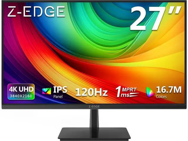 Main image of Z-EDGE S274K 27 inch 4K UHD 3840x2160 120Hz 1ms Flat Panel IPS Gaming Monitor, HDMI x2, DisplayPort x2
