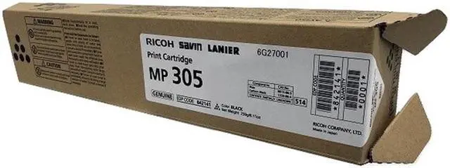 Alt view image 4 of 5 - Black Toner Cartridge for Ricoh 842141 MP 305SPF, Genuine Ricoh Brand