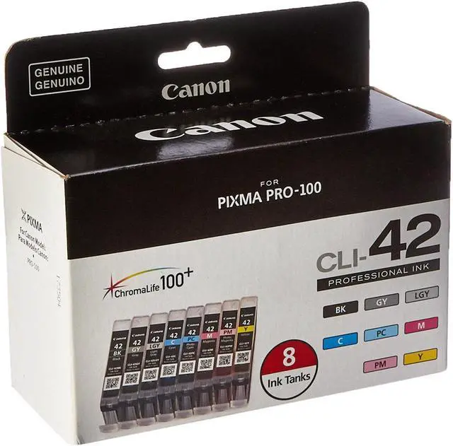 Alt view image 12 of 19 - Canon 6384B007 CLI-42 Ink Cartridge Black/Color
