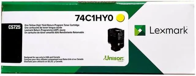 Alt view image 5 of 5 - LEXMARK - BPD SUPPLIES 74C1HY0 YELLOW TONER CARTRIDGE FOR