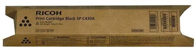 Main image of RICOH USA 821105 RICOH SPC430A BLACK TONER