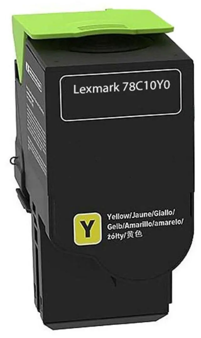 Alt view image 8 of 12 - Lexmark 78C10Y0 Return Program Toner Cartridge - Yellow