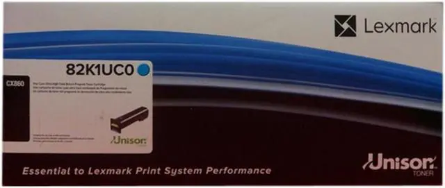 Alt view image 2 of 10 - Lexmark Toner,Cx860,Uhy,Rtn,Cn 82K1UC0