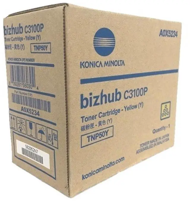 Alt view image 6 of 8 - KONICA MINOLTA OEM Toner Cartridge, YELLOW, yield 6,000 A0X5234
