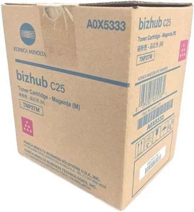 Alt view image 5 of 5 - Magenta Toner Cartridge for Konica Minolta A0X5333 bizhub C25, Genuine Konica Minolta Brand