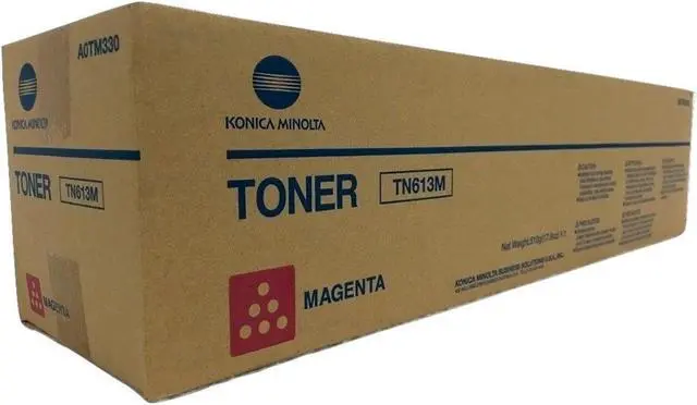 Alt view image 6 of 6 - Magenta Toner Cartridge for Konica Minolta A0TM330 bizhub C452, bizhub C552, bizhub C552DS, bizhub C652, bizhub C652DS, Genuine Konica Minolta Brand