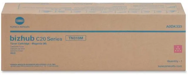 Alt view image 3 of 3 - Konica Minolta A0DK333 Toner Cartridge - Magenta