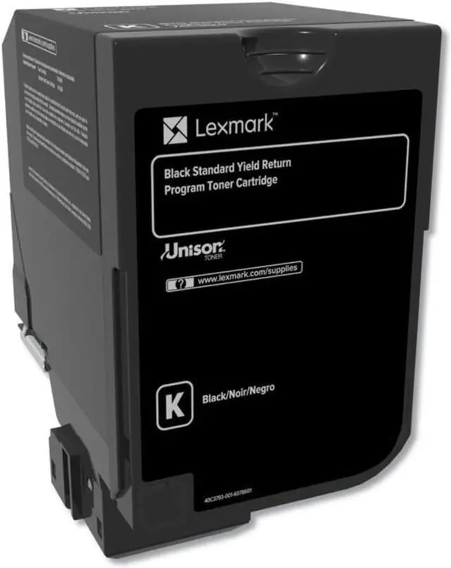 Alt view image 9 of 14 - Lexmark 74C10K0 Return Program Toner Cartridge - Black