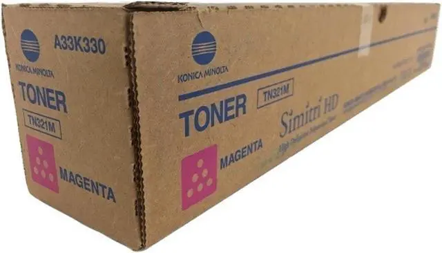 Alt view image 3 of 5 - Konica Minolta A33K330 Konica Tn321m Magenta Toner Cartridge for Use in Bizhub C224 C284 C364 Estimated