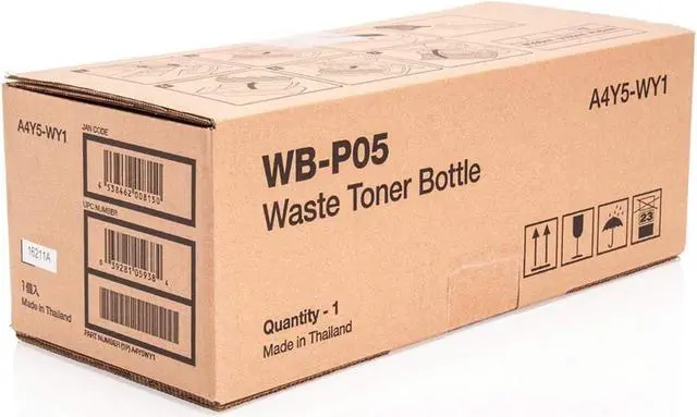 Alt view image 2 of 2 - Waste Toner Bottle for Konica Minolta WB-P05 bizhub C3350, bizhub C3351, bizhub C3850, bizhub C3850FS, bizhub C3851FS, Genuine Konica Minolta Brand