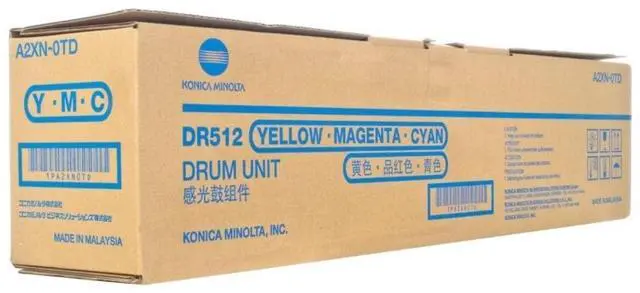 Alt view image 2 of 3 - Color Drum Unit for Konica Minolta A2XN0TD bizhub C224, e, C284, e, C364, e, C454, e, C554, e, Genuine Konica Minolta Brand