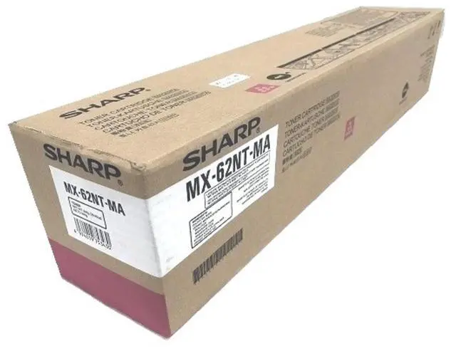 Alt view image 5 of 8 - Magenta Toner Cartridge for Sharp MX-62NTMA MX-6240N, MX-6500N, MX-6580N, MX-7040N, MX-7500N, MX-7580N, Genuine Sharp Brand