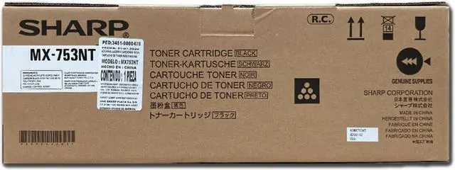 Alt view image 10 of 10 - Sharp MX753NT Toner Cartridge - Black