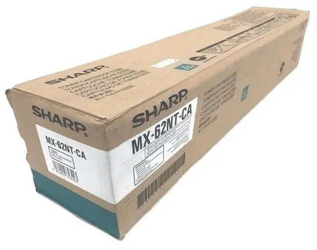 Alt view image 5 of 8 - Cyan Toner Cartridge for Sharp MX-62NTCA MX-6240N, MX-6500N, MX-6580N, MX-7040N, MX-7500N, MX-7580N, Genuine Sharp Brand
